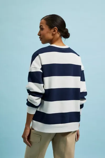 Marisse Women's Sweatshirt L-Bl-4310 Navy