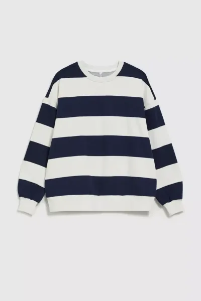 Marisse Women's Sweatshirt L-Bl-4310 Navy