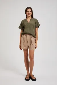 Marisse Women's Shorts L-Sh-4313 Coffee