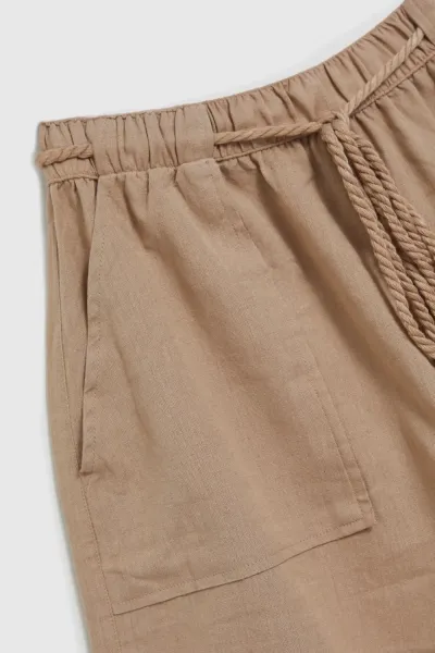 Marisse Women's Shorts L-Sh-4313 Coffee