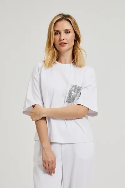 Marisse Women's Blouse L-Ts-4431 White