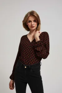 Marisse Blouse With A Geometric Pattern