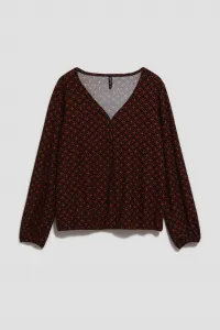 Marisse Blouse With A Geometric Pattern