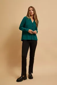 Marisse Emerald V-Neck Shirt
