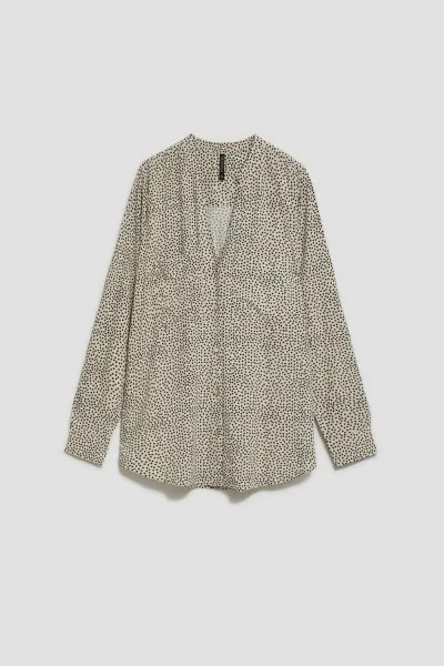 Marisse Polka-Dot Shirt