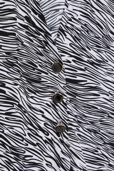 Marisse Black And White V-Neck Shirt