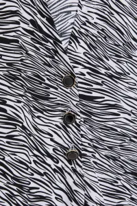Marisse Black And White V-Neck Shirt