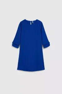 Marisse Trapeze Dress With 3/4 Sleeves, Blue