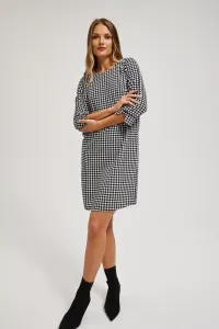 Marisse Black Houndstooth Dress