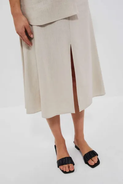 WOMEN'S SKIRT L-SC-4023 D.Beige