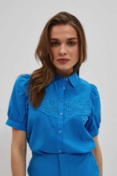 Marisse Women's Shirt L-Ko-4040 Fresh Blue