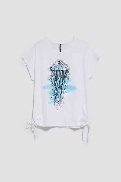 Marisse Women's T-Shirt L-Ts-4094 White