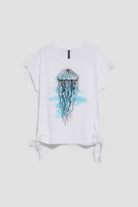Marisse Women's T-Shirt L-Ts-4094 White