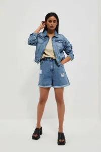 Marisse Women's Shorts L-Sh-4004 Blue