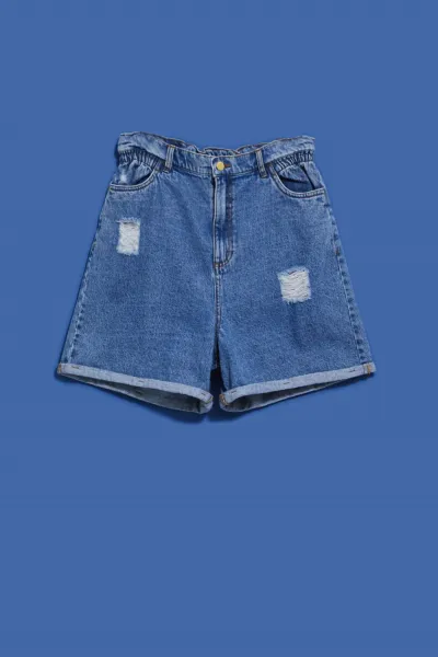 Marisse Women's Shorts L-Sh-4004 Blue
