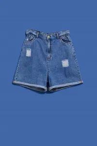 Marisse Women's Shorts L-Sh-4004 Blue