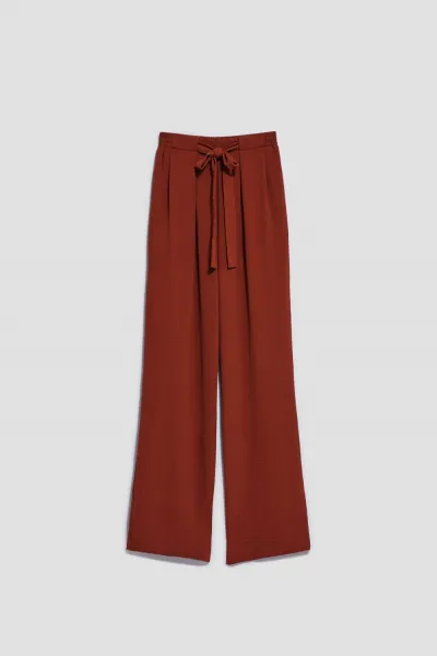 WOMEN'S TROUSERS L-SP-4013 BROWN