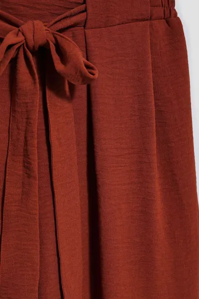 WOMEN'S TROUSERS L-SP-4013 BROWN