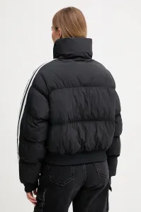 Bunda adidas Originals Cropped Puffer čierna farba, prechodná, JX2970