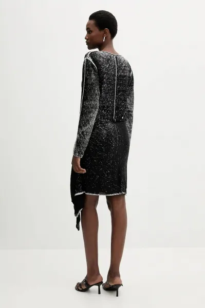 Šaty Diesel M-Eganknot Dress Black