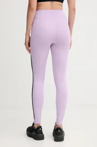 adidas OPTIME 3-STRIPES FULL-LENGTH 1/1 Dámske legíny, fialová, veľkosť