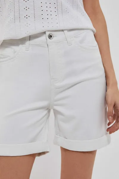 White plain shorts Moodo