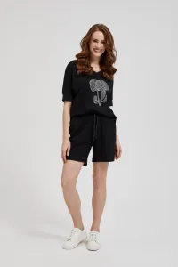 Marisse Women's Shorts L-Sh-4301 Black