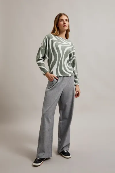 Marisse Women's Sweatshirt Z-Bl-4522 D.Olive