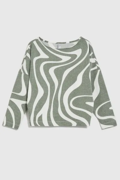Marisse Women's Sweatshirt Z-Bl-4522 D.Olive