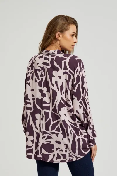 Marisse Women's Shirt Z-Ko-4526 D.Violet