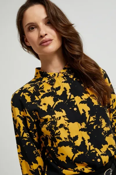 Marisse Women's Shirt Z-Ko-4539 Mustard