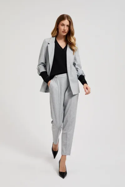 Marisse Women's Jacket Z-Mr-4501 Grey Mel