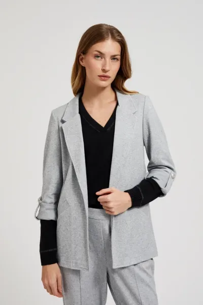 Marisse Women's Jacket Z-Mr-4501 Grey Mel