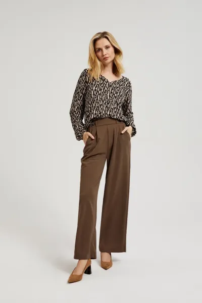 Marisse Women's Blouse Z-Ts-4510 Brown