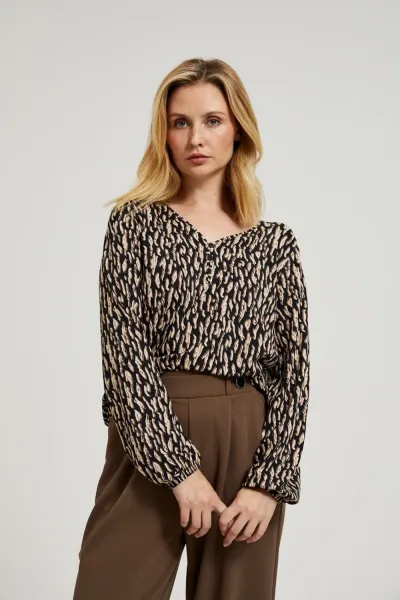 Marisse Women's Blouse Z-Ts-4510 Brown