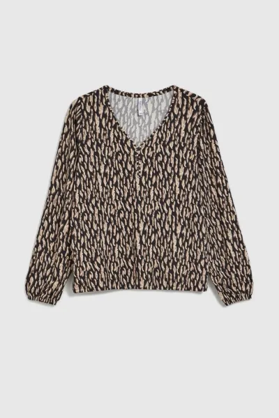 Marisse Women's Blouse Z-Ts-4510 Brown