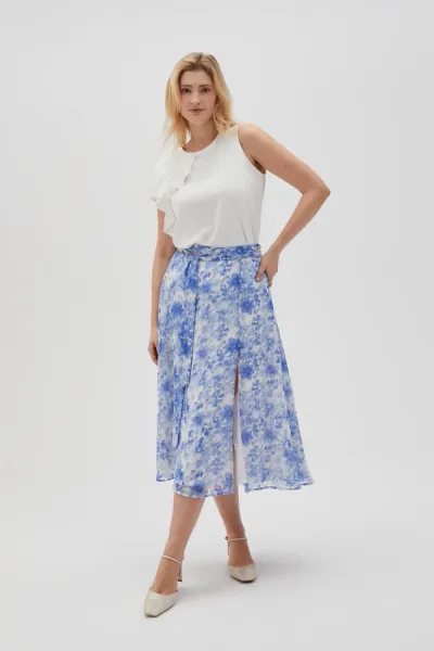 Marisse Women's Skirt L-Sc-4610 L.Blue
