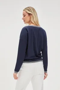 Marisse Women's Blouse L-Ts-4617 Navy