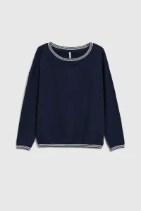 Marisse Women's Blouse L-Ts-4617 Navy