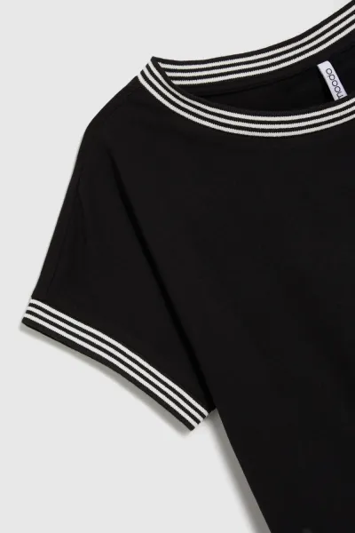 Marisse Women's T-Shirt L-Ts-4637 Black