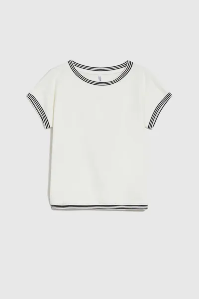 Marisse Women's T-Shirt L-Ts-4637 Off White