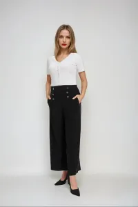 Marisse White Blouse With Lace Neckline