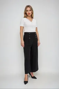 Marisse White Blouse With Lace Neckline