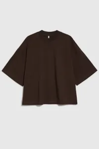 Marisse Plain Oversize Brown Blouse