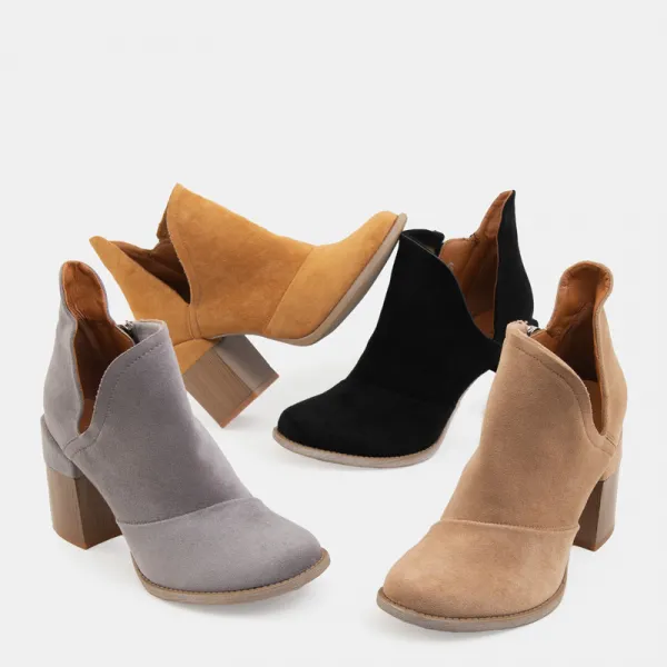 Resti Black women's boots with cutouts Plinara