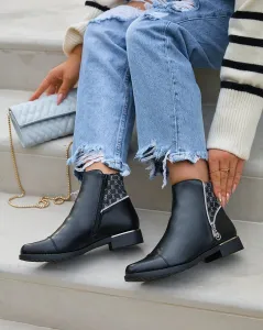 Resti Black women's boots a'la sztyblety Orlaa