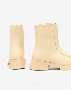 Resti Women's beige Etiuse flat heeled boots