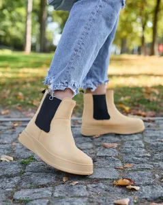 Resti Beige women's boots a'la snow boots Uteris