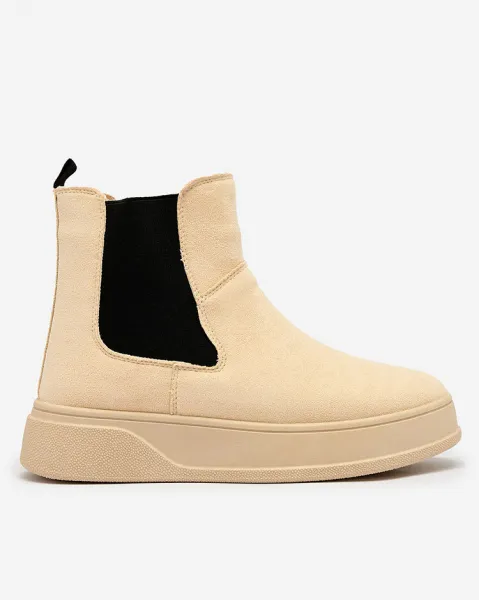 Resti Beige women's boots a'la snow boots Uteris