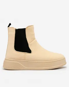 Resti Beige women's boots a'la snow boots Uteris